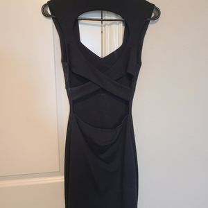 Black mini dress